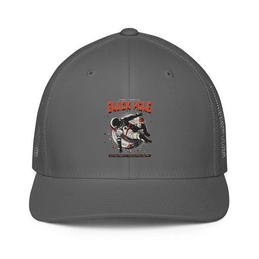 [ID: 596-G224] Black Hole Closed-Back Trucker Cap
