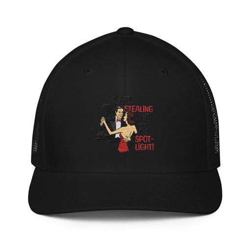 [ID: 596-G348] Cats Stealing the Spotlight Closed-Back Trucker Cap