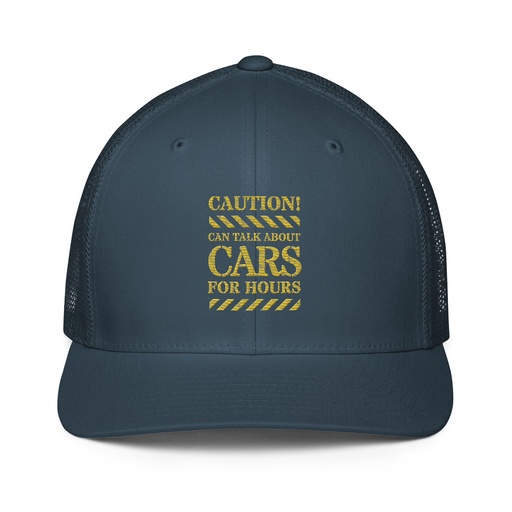 [ID: 596-G351] Caution Signs - Yellow Traffic Sign Closed-Back Trucker Cap