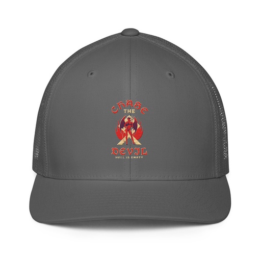 [ID: 596-G359] Chase The Devil Closed-Back Trucker Cap