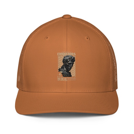 [ID: 596-G413] Conquerors Closed-Back Trucker Cap