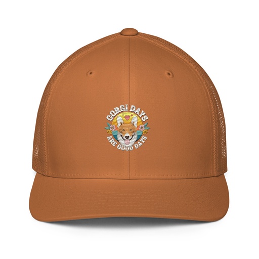 [ID: 596-G420] Corgi Days - Funny Animal Closed-Back Trucker Cap