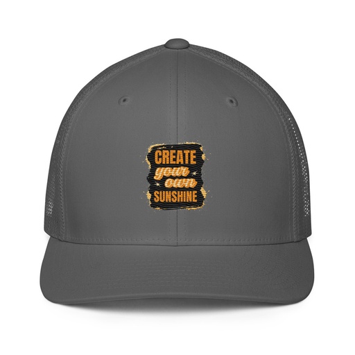 [ID: 596-G432] Create your own Sunshine Closed-Back Trucker Cap