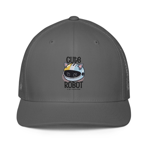 [ID: 596-G451] Cute Cat - AI Closed-Back Trucker Cap
