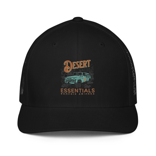 [ID: 596-G489] desert Closed-Back Trucker Cap