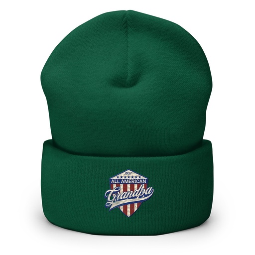[ID: 266-G41] all american grandpa Cuffed Beanie
