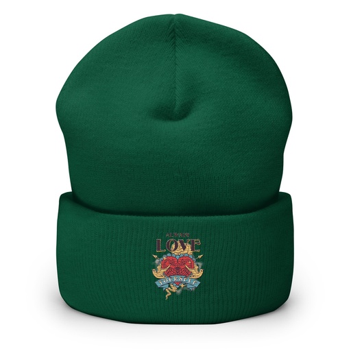 [ID: 266-G56] Always Love Yourself - Retro Inspirational Quote Cuffed Beanie