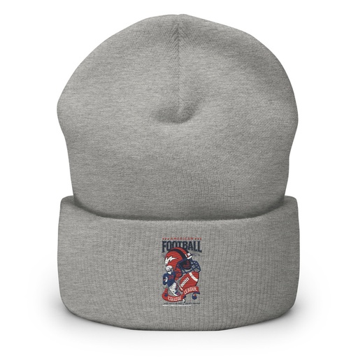 [ID: 266-G68] American Football - Athletic College League Cuffed Beanie