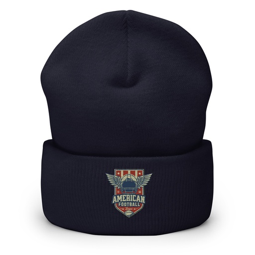 [ID: 266-G70] American Football League - Sports Helmet Cuffed Beanie