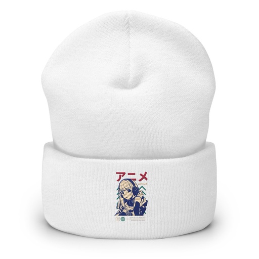 [ID: 266-G89] Anime Girl Cuffed Beanie