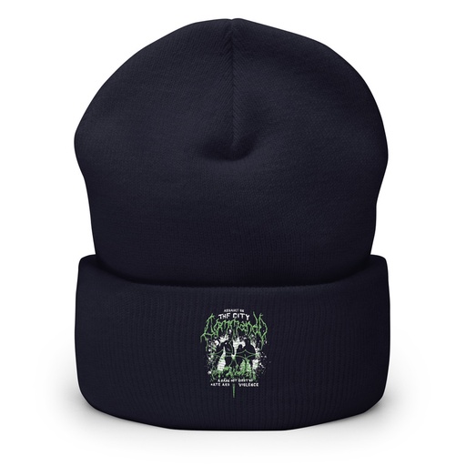 [ID: 266-G105] Assault on the City Cuffed Beanie