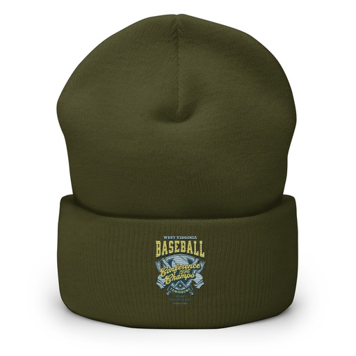 [ID: 266-G141] Baseball Conference Championships - Athlectic Badge Cuffed Beanie