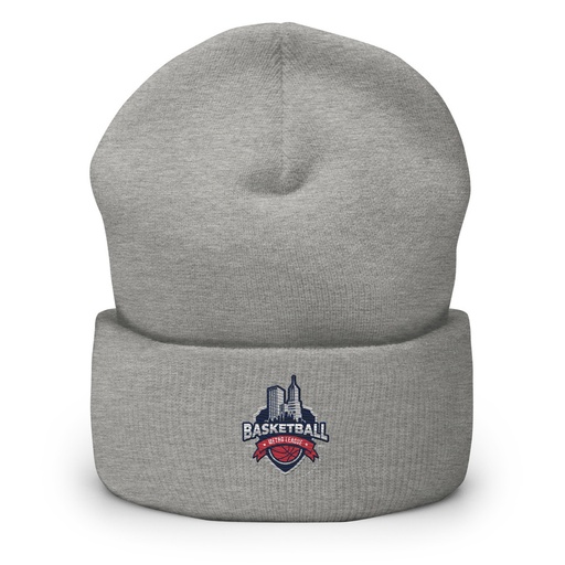 [ID: 266-G149] Basketball Sports Logo Cuffed Beanie