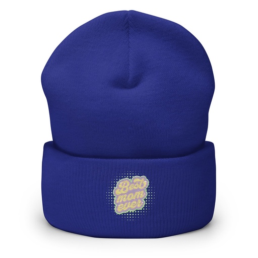 [ID: 266-G188] Best Mom Ever - Retro Typography Cuffed Beanie