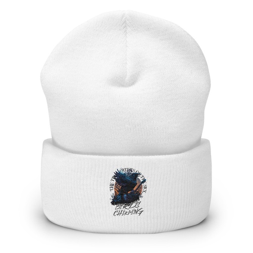 [ID: 266-G210] Birds Chirping Cuffed Beanie