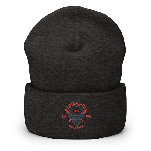 [ID: 266-G231] Blacksmith Experimental - Rock Skull Cuffed Beanie