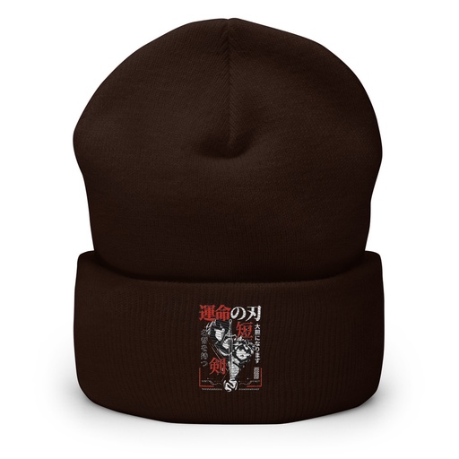 [ID: 266-G234] Blades of Fate - Japanese Manga Anime Cuffed Beanie