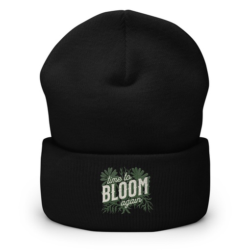 [ID: 266-G239] Bloom Again Cuffed Beanie