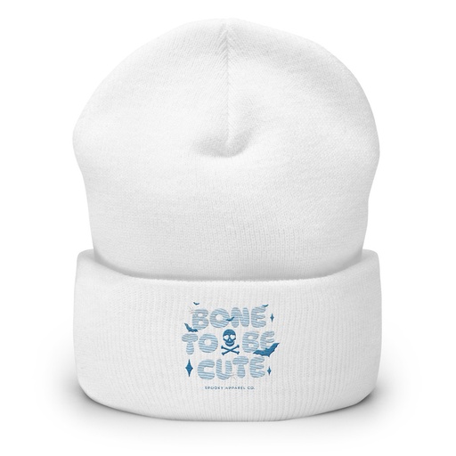 [ID: 266-G250] Bone To Be Cute - Halloween Cuffed Beanie