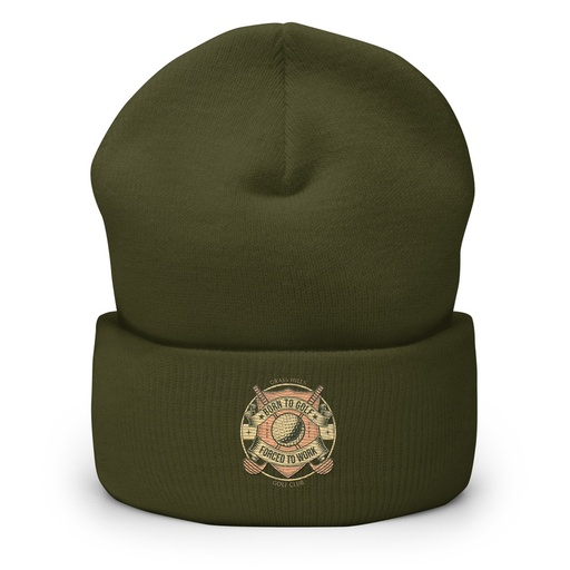 [ID: 266-G266] Born To Golf Cuffed Beanie