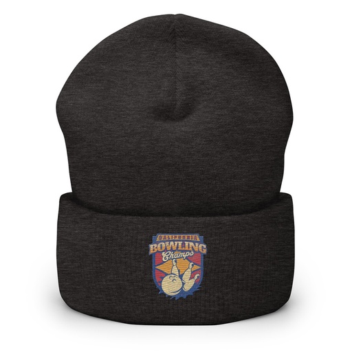 [ID: 266-G275] Bowling Championship - Retro Athlectic Sports Cuffed Beanie