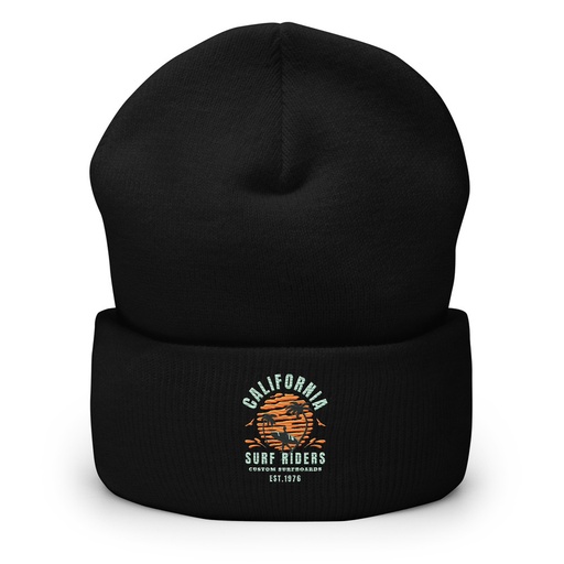 [ID: 266-G317] California Surf Riders - Beach Cuffed Beanie