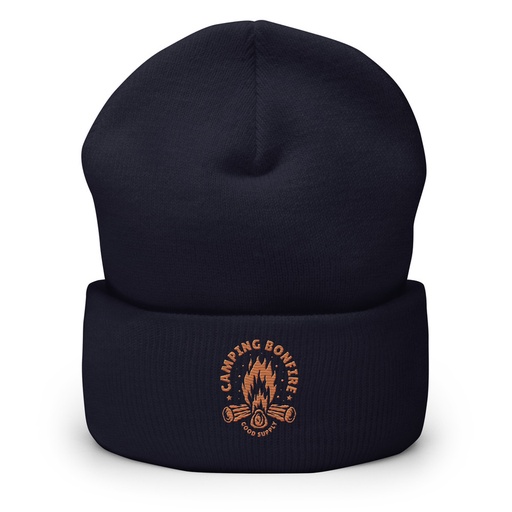 [ID: 266-G324] Camping Bonfire - Firewood Cuffed Beanie