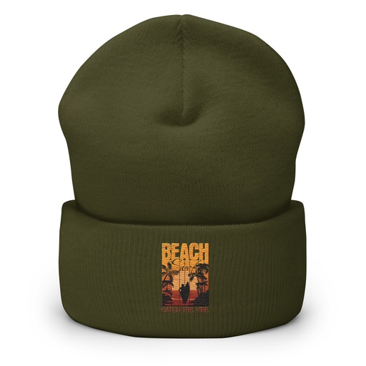 [ID: 266-G342] Catch the Vibe Cuffed Beanie