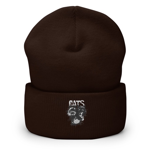 [ID: 266-G349] Cats Cuffed Beanie