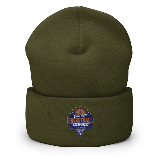 [ID: 266-G363] Chicago Basketball League - Athlectic Sports Cuffed Beanie