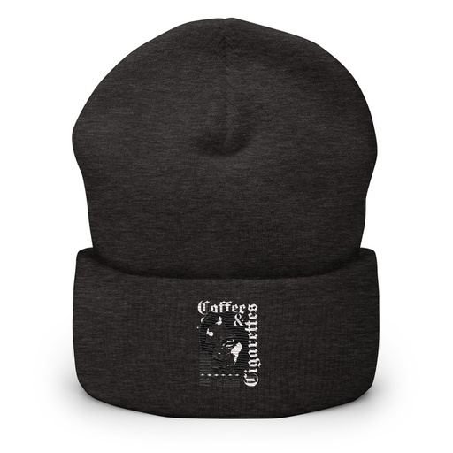 [ID: 266-G392] Coffee & Cigarettes Cuffed Beanie