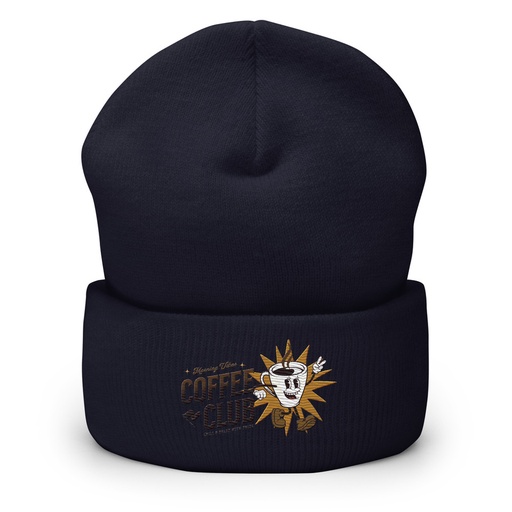 [ID: 266-G396] Coffee Club Cuffed Beanie