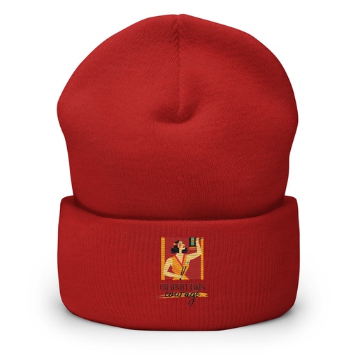 [ID: 266-G434] Creativity Takes Courage Cuffed Beanie