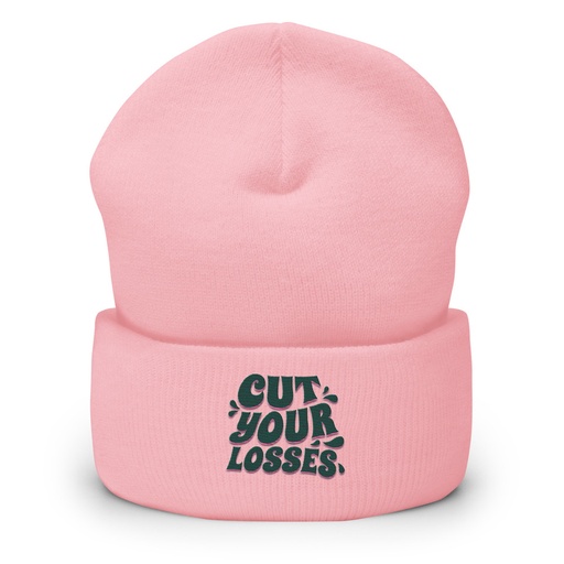 [ID: 266-G448] Cut your Losses Cuffed Beanie