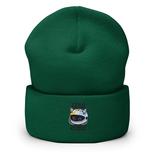 [ID: 266-G451] Cute Cat - AI Cuffed Beanie