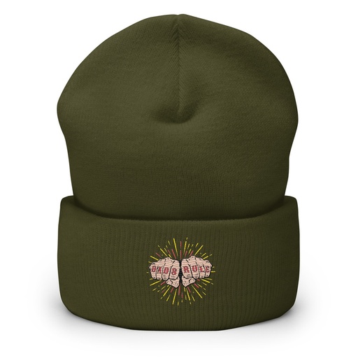 [ID: 266-G463] Dads Rule Cuffed Beanie
