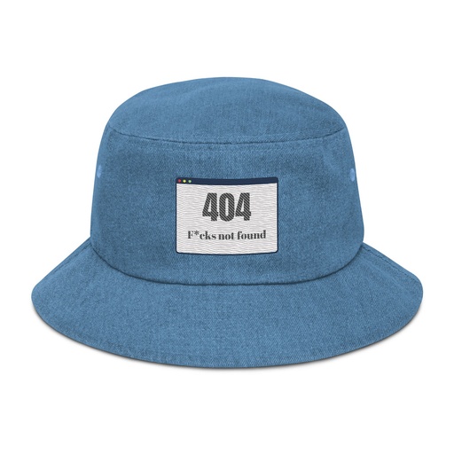 [ID: 501-G7] 404 Denim Bucket Hat