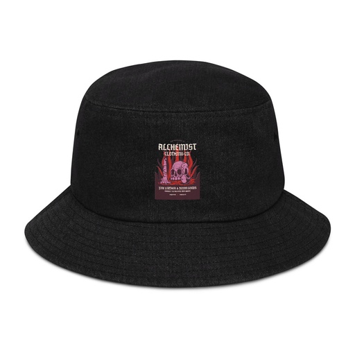 [ID: 501-G37] Alchemist Clothing Co. - Halloween Denim Bucket Hat