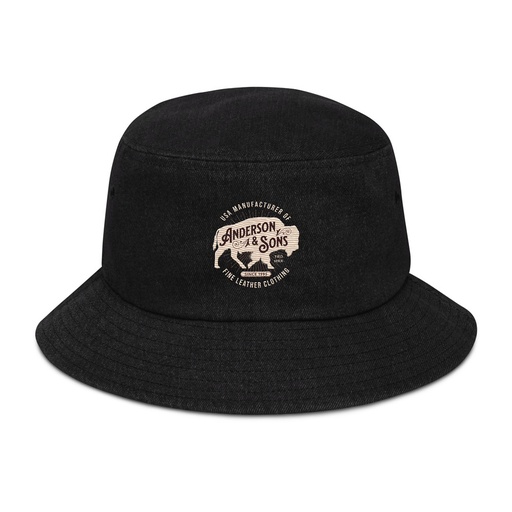 [ID: 501-G80] Anderson & Sons Leather Clothing - Buffalo Denim Bucket Hat