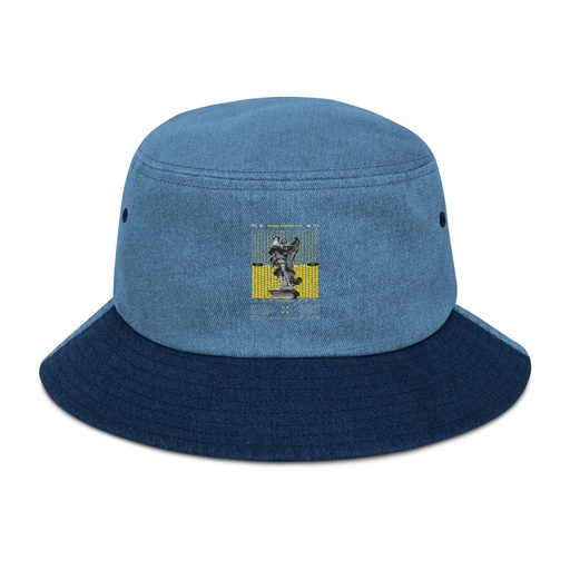 [ID: 501-G82] Angelic Aura Streetwear Denim Bucket Hat