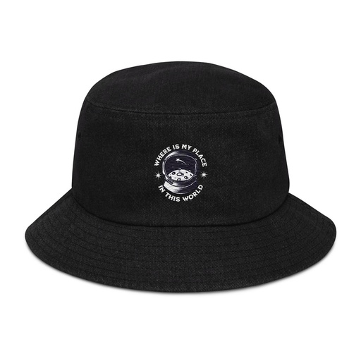 [ID: 501-G110] Astronaut Denim Bucket Hat
