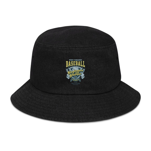 [ID: 501-G141] Baseball Conference Championships - Athlectic Badge Denim Bucket Hat