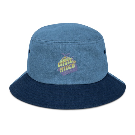 [ID: 501-G146] Basic Witch - Halloween Denim Bucket Hat