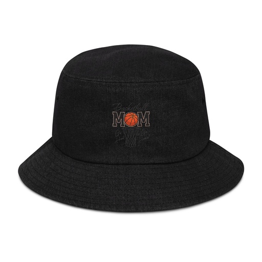 [ID: 501-G148] Basketball Mom - Mother's Day Denim Bucket Hat