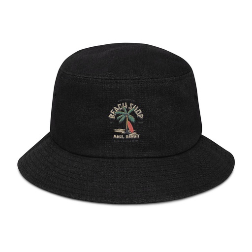 [ID: 501-G169] Beach Shop Denim Bucket Hat