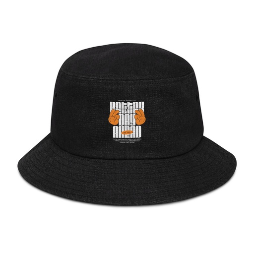 [ID: 501-G192] Better Day Ahead Denim Bucket Hat
