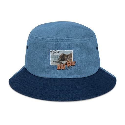 [ID: 501-G205] Big Sur, Cali Denim Bucket Hat