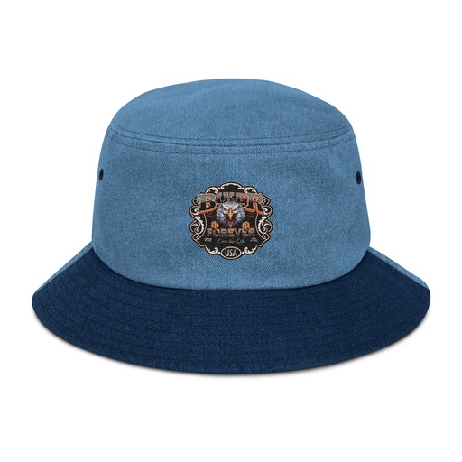 [ID: 501-G208] biker forever Denim Bucket Hat