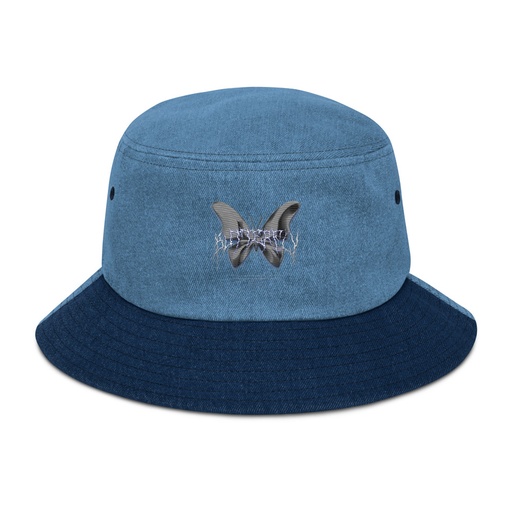 [ID: 501-G302] Butterfly Denim Bucket Hat