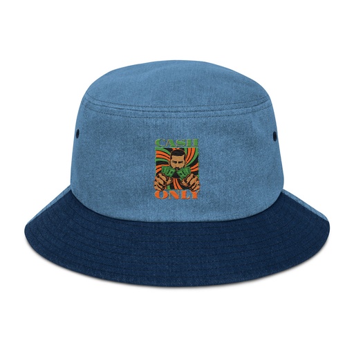 [ID: 501-G335] Cash Only - Streetwear Denim Bucket Hat
